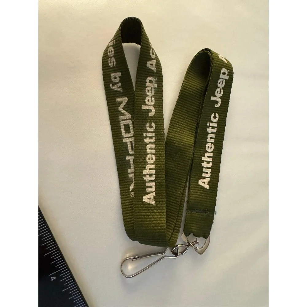 Authentic Jeep Accessories by MOPAR Olive Green Lanyard Key Chain‎
